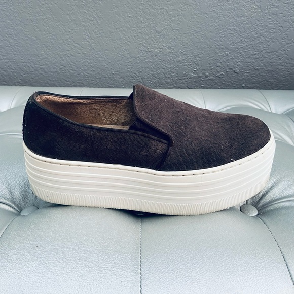 Steve Madden Bellie Gray Suede Leather 2" Platform - Picture 5 of 6
